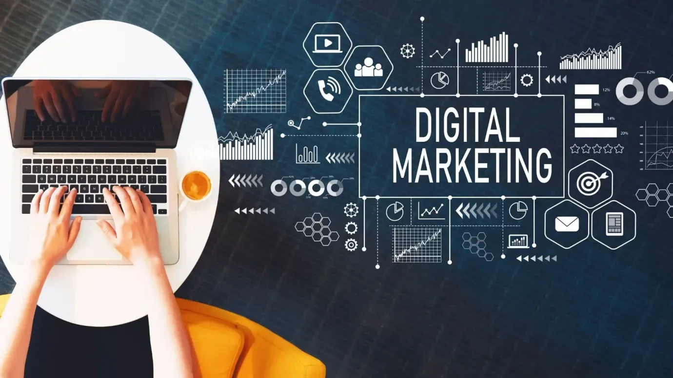 Data-driven digital marketing services including SEO, social media, and performance analytics