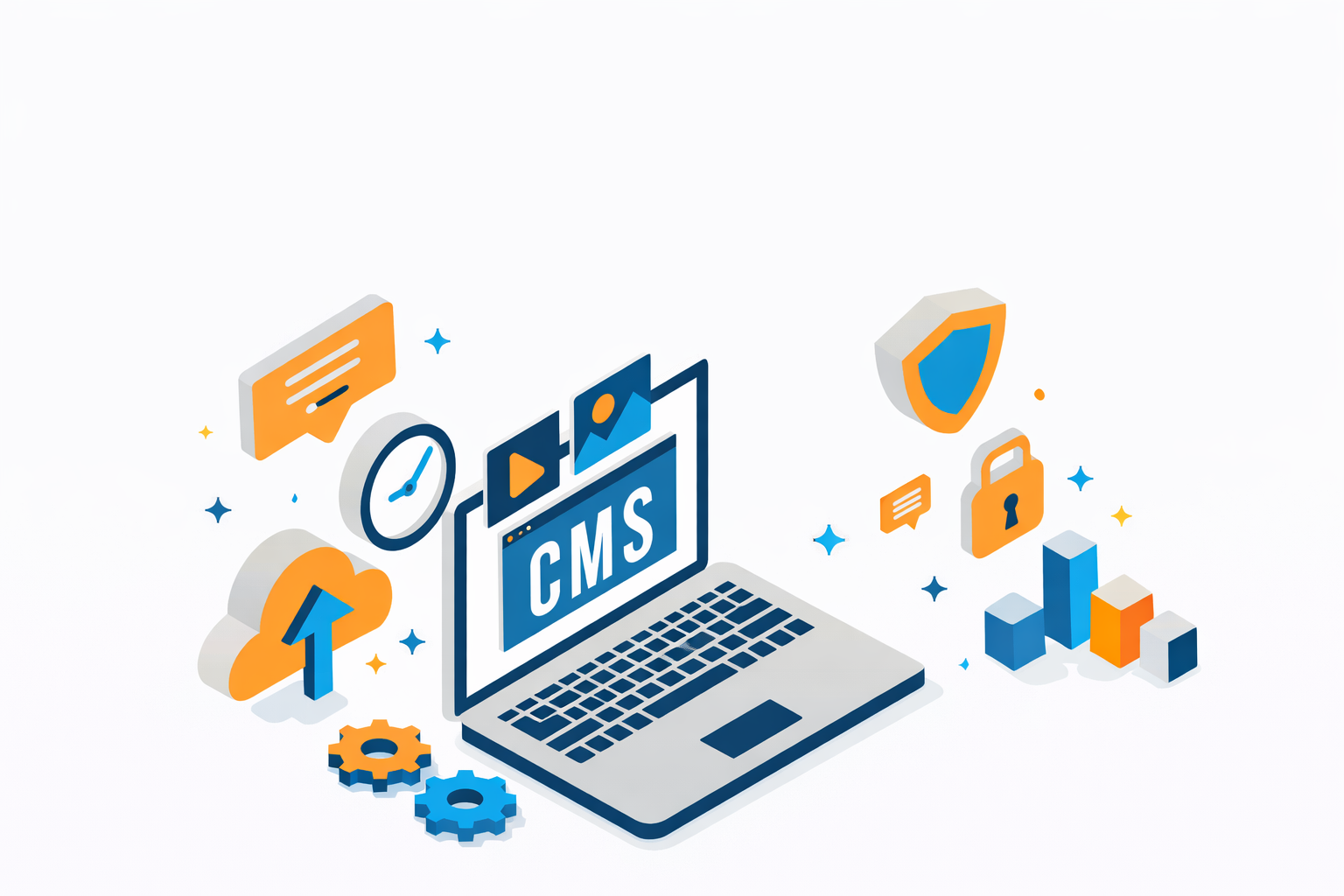 Custom CMS development for dynamic website content management