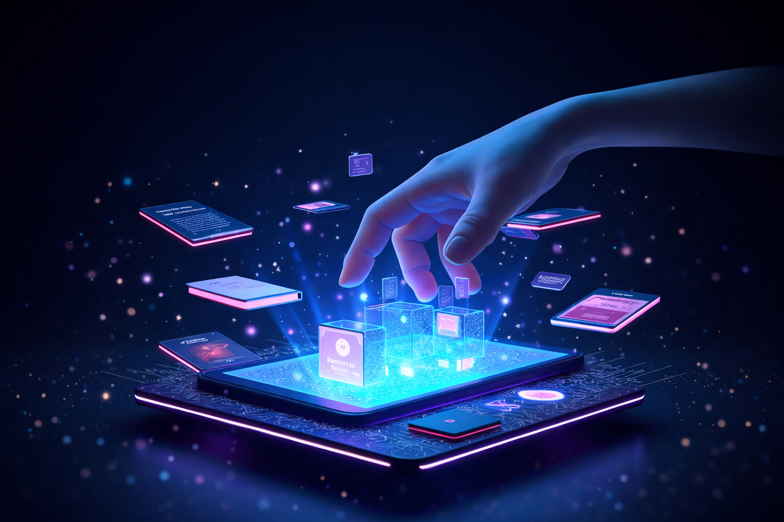 Advanced AI data visualization and real-time business intelligence interface