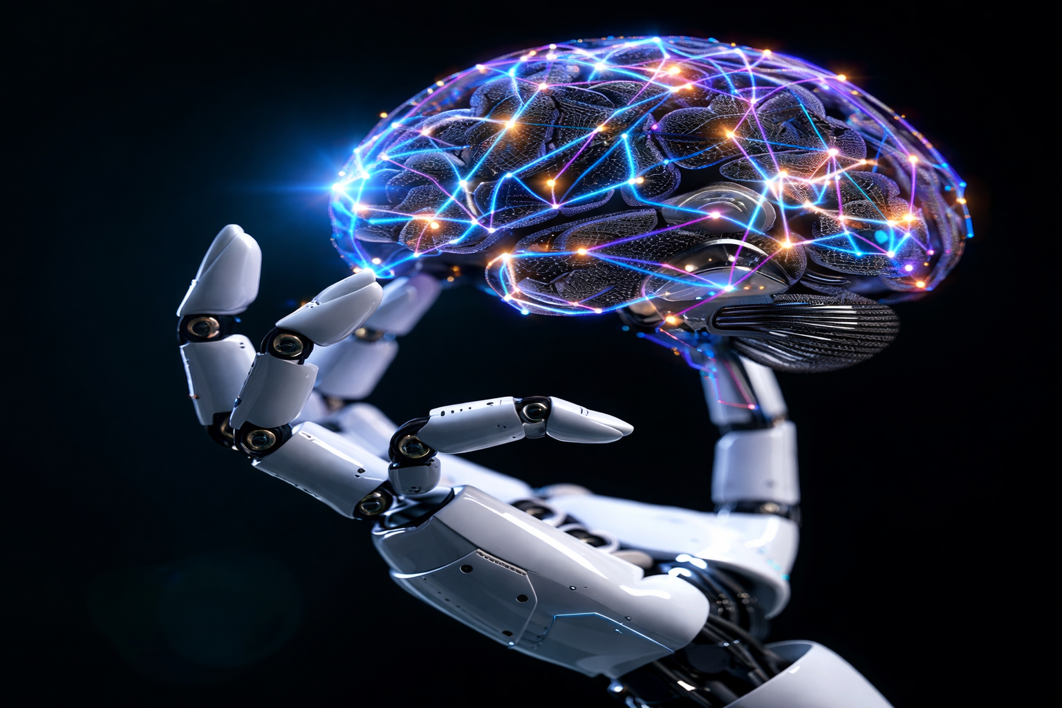 AI and machine learning brain concept for intelligent enterprise consulting