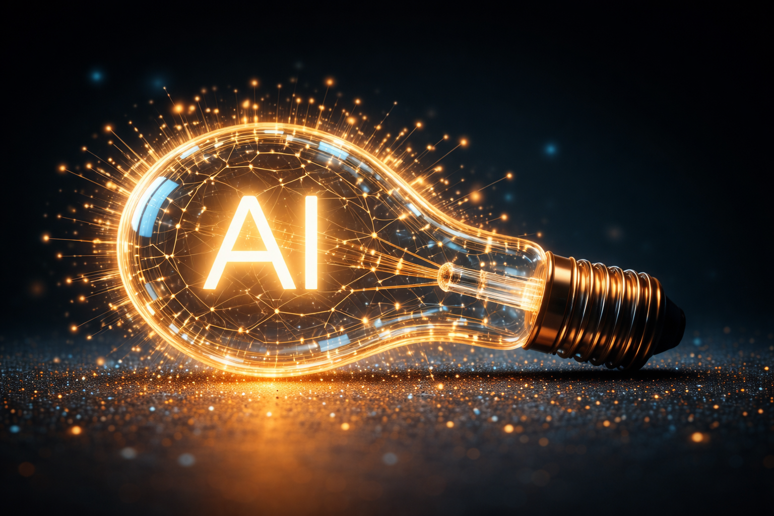 Artificial intelligence innovation concept representing smart automation solutions