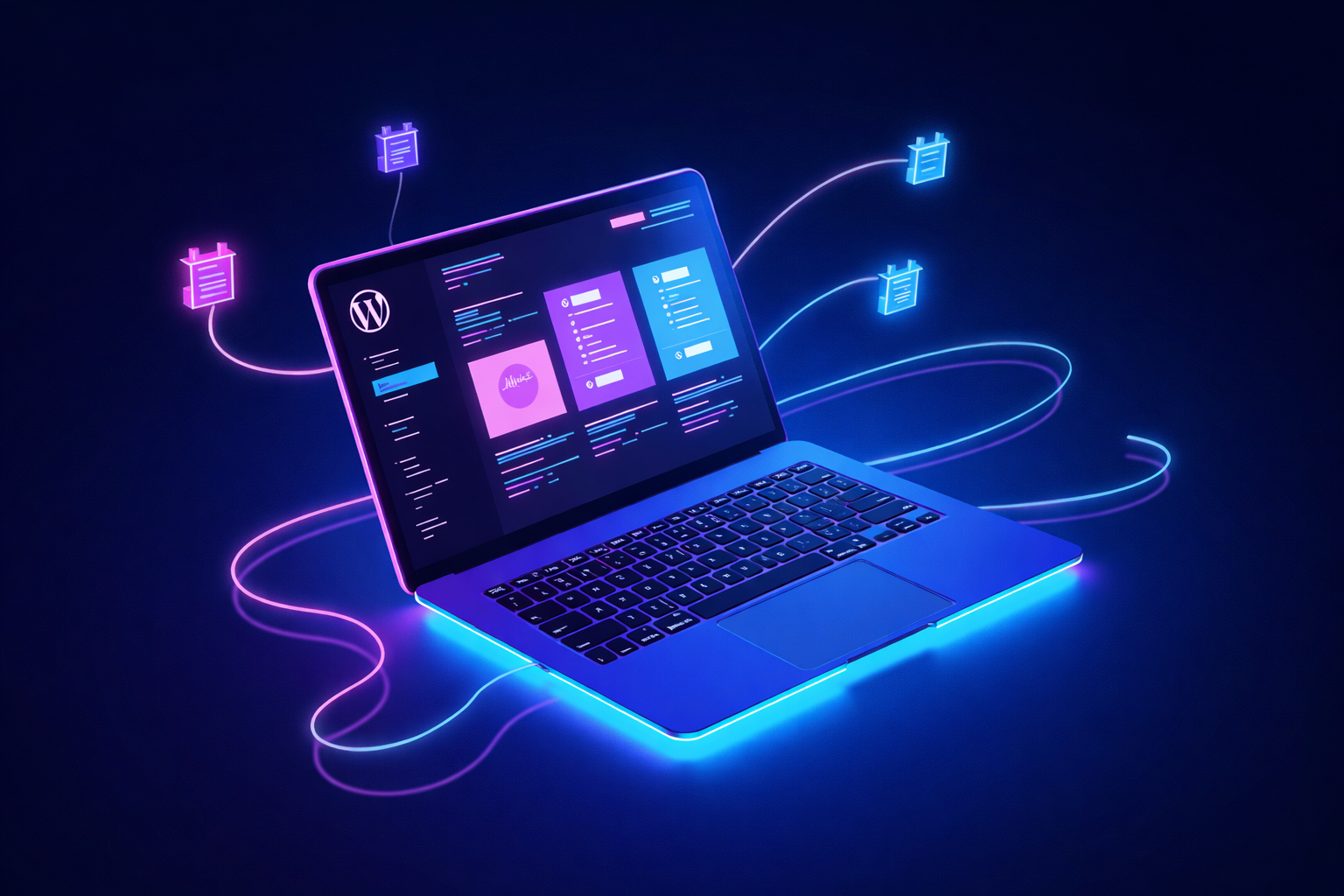 AI-driven web development and content management system interface